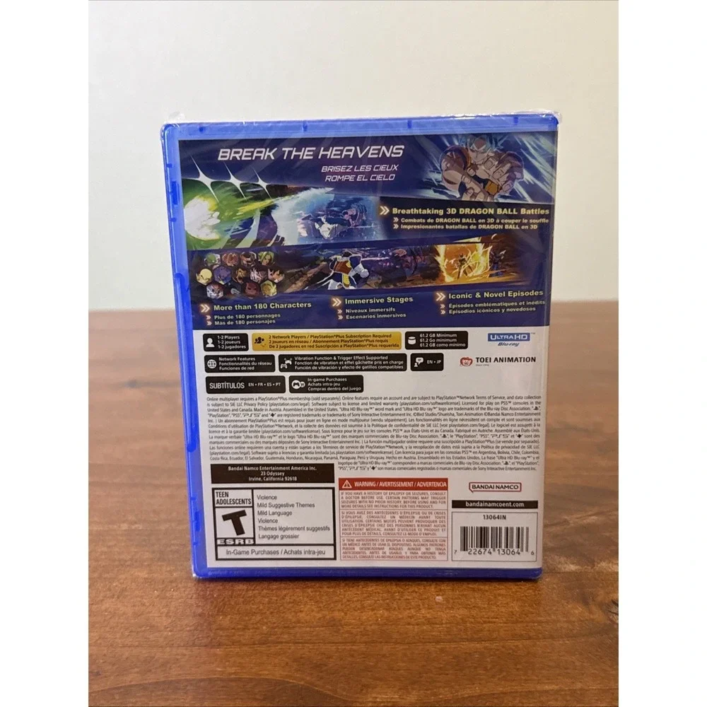 PS5 Dragon Ball: Sparking! Zero – BRAND NEW / FACTORY SEALED- UNOPENED